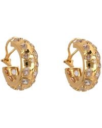 Bounkit - Fortuna Hoops Clear Pierced - Lyst