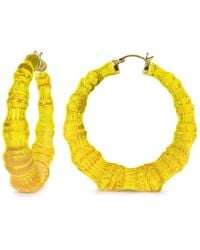 Gold & Honey - Bamboo Hoop Earrings - Lyst