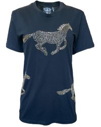 Any Old Iron - Black Horsey Horsey T-shirt - Lyst