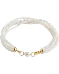 LINYA JEWELLERY - Natural Ocean Pearl Bracelet - Lyst
