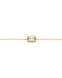 Belinda Jewelz - Aquamarine Birthstone Bolo Bracelet - Lyst
