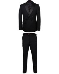 DAVID WEJ - Dress Double Breasted Satin Peak Lapel Tuxedo Set – - Lyst
