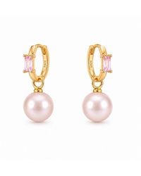 Ninemoo - Ballet Rosé Pas De Deux Hoops Earrings - Lyst