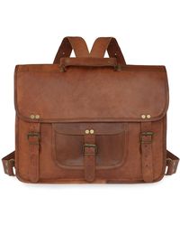 VIDA VIDA - Vida Vintage Leather Backpack+satchel - Lyst