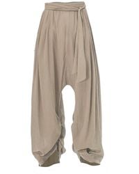Zhenabia - Neutrals Boho Harem Pants - Lyst