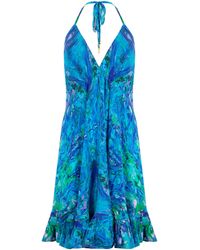 Sophia Alexia - Glow Silk Mini Ibiza Dress - Lyst