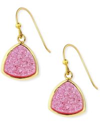 Saachi - Triangle Druzy Dangle Earring - Lyst