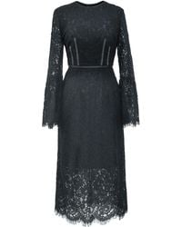 Smart and Joy - Bustier Lines And Tulip Sleeves Lace Dress - Lyst