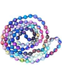 Silk and Bears - Silk Bead Necklace – Hand-Wrapped & Knotted - Lyst