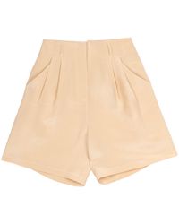 Bel Cashmere - Neutrals Vivienne Silk Shorts - Lyst