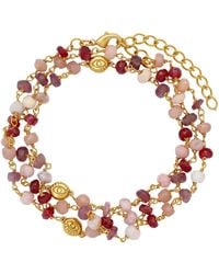 Karma and Luck - Abundant Grace Multi-Stone Evil Eye Wrap Bracelet - Lyst