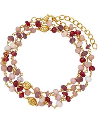 Karma and Luck - Abundant Grace Multi-Stone Evil Eye Wrap Bracelet - Lyst