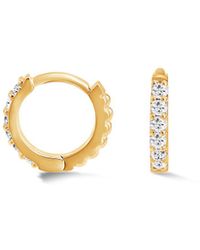 Dower & Hall - Sapphire Lumiere Hoops - Lyst