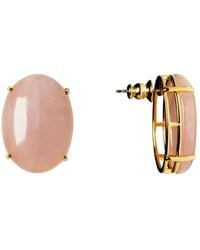Crystalline Jewellery - Blush Oval Earrings - Lyst