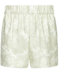 Lily Rou - Neutrals Silk Coral Relaxed Shorts - Lyst