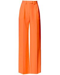 Angelika Jozefczyk - Sanremo High-rise Wide-leg Suit Pants Orange - Lyst