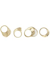 Rare Matters Jewelry - Organic Moonstone Sparkle Stack Rings - Lyst