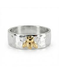 Melt'm Jewelry - Sterling Honey Bee Ring With Mixed Metal Detail - Lyst