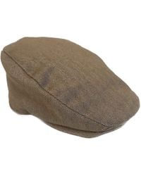 Kinalba - Neutrals Vicuna Herringbone Cashmere Flat Cap - Lyst