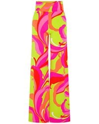 Beatrice von Tresckow - Tutti Frutti Wide Stretch Flare Trousers - Lyst
