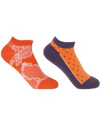 Peper Harow - Made in England - Organic Polka Berry & Delicate Trainer Socks Bundle - Lyst