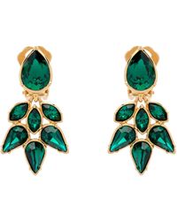 Emma Holland Jewellery - Emerald Crystal Chandelier Clip Earrings - Lyst
