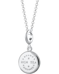 Lily Charmed - Sterling Rich Tea Biscuit Charm Necklace - Lyst