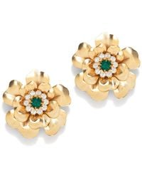 The Pink Reef - Georgian Emerald Stud - Lyst