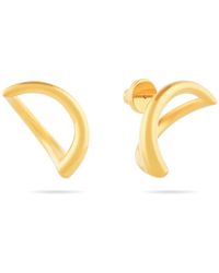 Meulien - Abstract Crescent Moon Earrings - Lyst