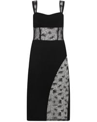 Sour Figs - Lace Panelled Midi Dress - Lyst