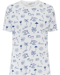 Sugarhill - Maggie T Shirt Off, Dolce Vita Print - Lyst