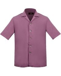 DAVID WEJ - Kingston Linen Blend Shirt And Short Set - Lyst