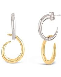 Dinny Hall - Toro Mixed Metal Drop Hoops - Lyst