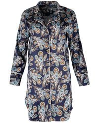 Oh!Zuza - Neutrals Silk Shirt Nightdress - Lyst