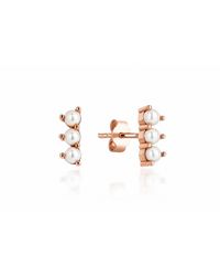 Reis Jewellery - Three Row Of Pearls Earrings - Lyst