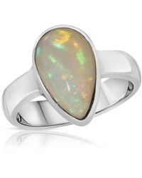 Glamrocks Jewelry - Teardrop Welo Opal Gemstone Ring - Lyst