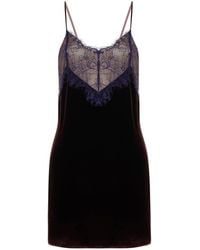 Maison sél - Lace Detailed Mini Dress - Lyst