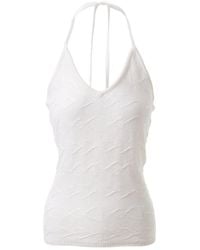 Fully Fashioning - Cora Halter Knit Top - Lyst