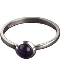 The Jewellery Store London - Round Amethyst Ring - Lyst