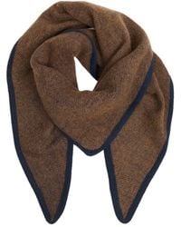 Saachi - Plaid Wool Triangle Scarf - Lyst