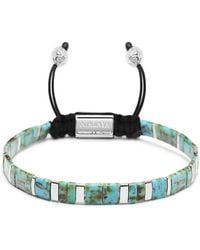 Nialaya - Bracelet With Marbled And Miyuki Tila Beads - Lyst