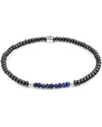 Anchor and Crew - Blue Lapis Lazuli Paralana Silver & Stone Bracelet - Lyst