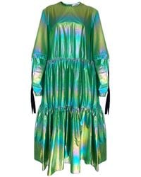 Klements Eidothea Dress In Cosmic Apple - Green