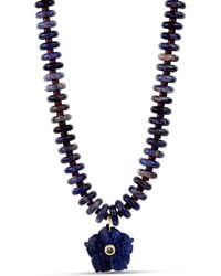 Hannah B. Jewelry - Midnight Hibiscus Gemstone Necklace - Lyst