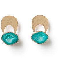 YAA YAA LONDON - Quietly Confident Agate Crystal Earrings - Lyst