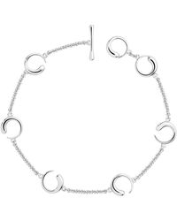 Lucy Quartermaine - Solid Sterling Luna Station Bracelet - Lyst