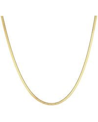 Mickey's Girl - Slim Herringbone Waterproof Necklace - Lyst