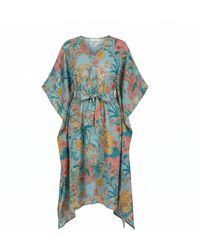 Maison Qala - Peony Kaftan Dress - Lyst
