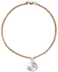 Ora Pearls - Mermaid Keshi Pearl Chain Bracelet - Lyst