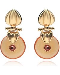 Michael Nash Jewelry - Annie Drop Earring With Topaz Resin Drop Earrings - Lyst